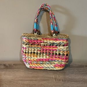 Colorful Straw Cato Bag